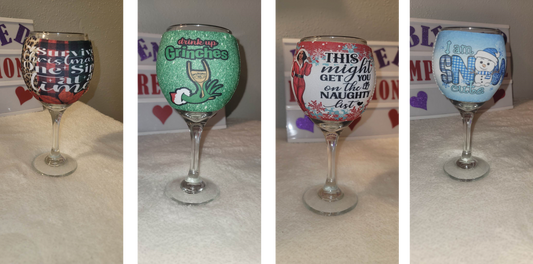 Customized Wine Glass Koozies (Set of 2)