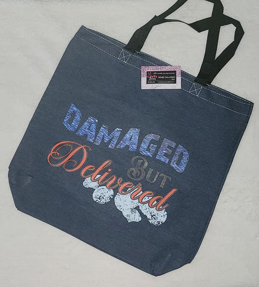Tote | Denim Tote Bag (Damaged but Delivered)