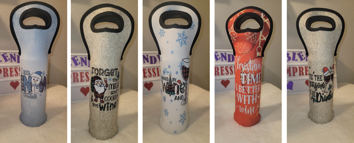 Customized Wine Bottle Holders (Double-sided print)